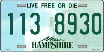 NH license plate 1138930