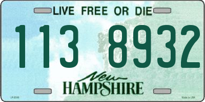 NH license plate 1138932