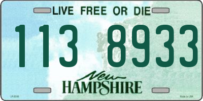 NH license plate 1138933