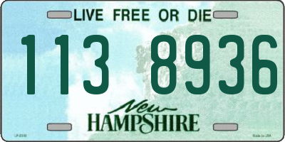 NH license plate 1138936