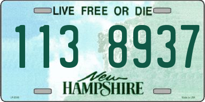 NH license plate 1138937