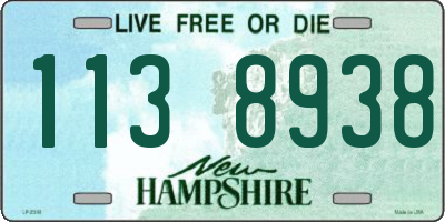 NH license plate 1138938