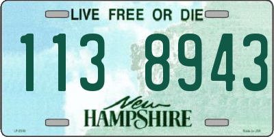 NH license plate 1138943