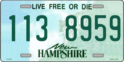 NH license plate 1138959