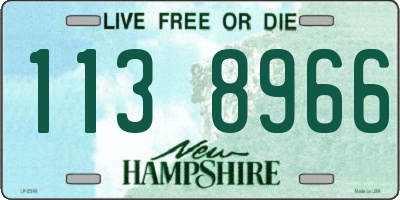 NH license plate 1138966