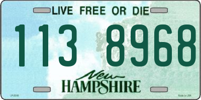 NH license plate 1138968