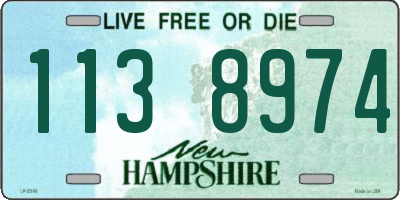 NH license plate 1138974