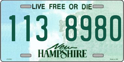 NH license plate 1138980