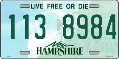 NH license plate 1138984