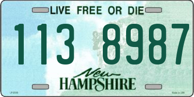 NH license plate 1138987