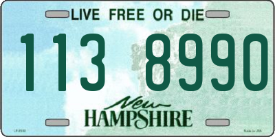 NH license plate 1138990