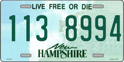 NH license plate 1138994