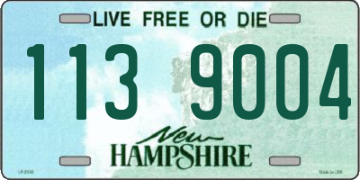 NH license plate 1139004