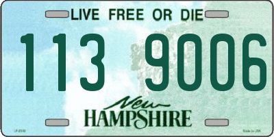 NH license plate 1139006
