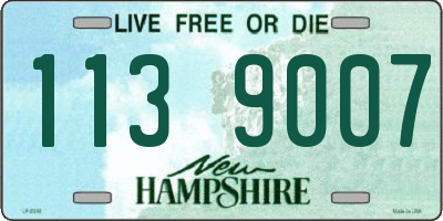 NH license plate 1139007