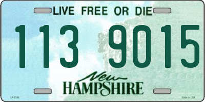 NH license plate 1139015