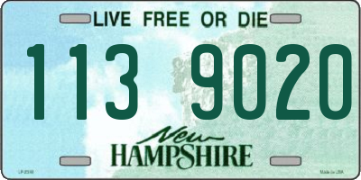 NH license plate 1139020