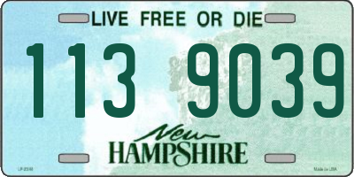 NH license plate 1139039