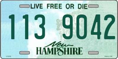 NH license plate 1139042