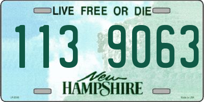 NH license plate 1139063