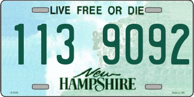 NH license plate 1139092
