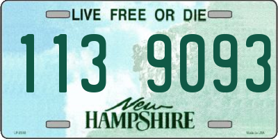 NH license plate 1139093