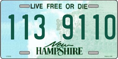 NH license plate 1139110
