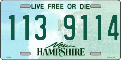 NH license plate 1139114
