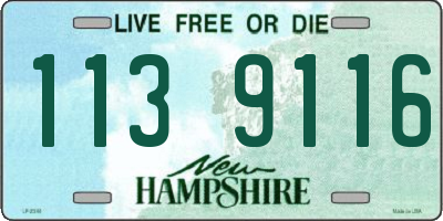 NH license plate 1139116