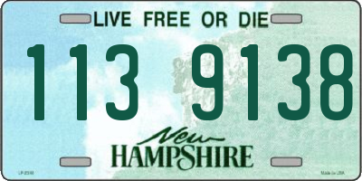 NH license plate 1139138