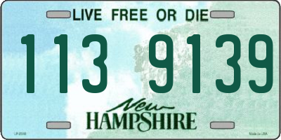 NH license plate 1139139