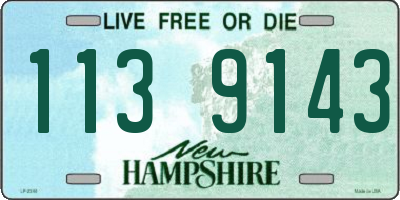 NH license plate 1139143
