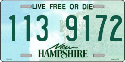 NH license plate 1139172