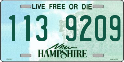 NH license plate 1139209