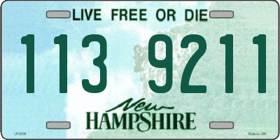 NH license plate 1139211