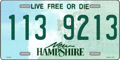 NH license plate 1139213