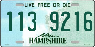 NH license plate 1139216