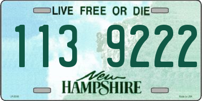 NH license plate 1139222
