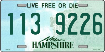 NH license plate 1139226