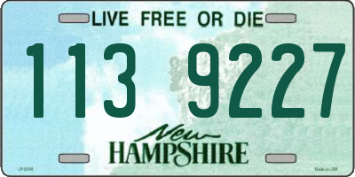 NH license plate 1139227