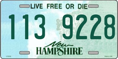 NH license plate 1139228