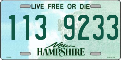 NH license plate 1139233