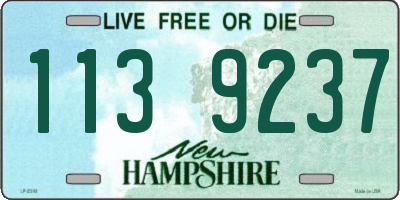 NH license plate 1139237