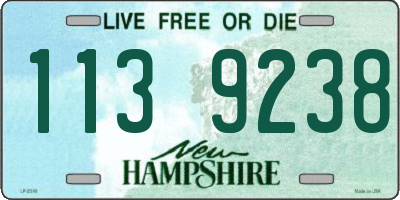 NH license plate 1139238
