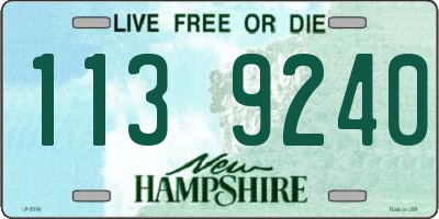 NH license plate 1139240