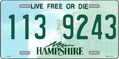 NH license plate 1139243