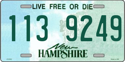 NH license plate 1139249