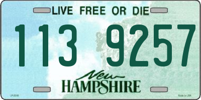 NH license plate 1139257
