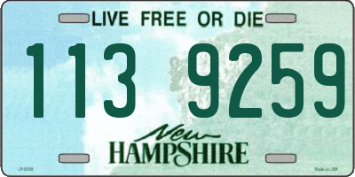 NH license plate 1139259