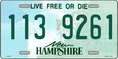NH license plate 1139261